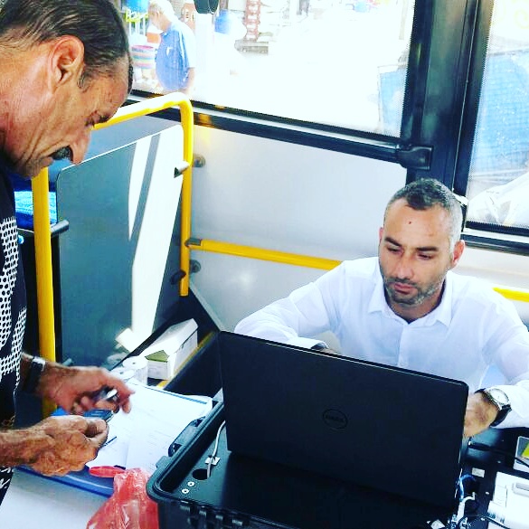 כבר לא משלמים אצל הנהג: עמד כרטוס פרונטלית (צילום: פייסבוק דן באר שבע)